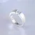 Матовое помолвочное кольцо из белого золота с бриллиантом 0,5ct и гравировкой (Вес: 4,5 гр.)
