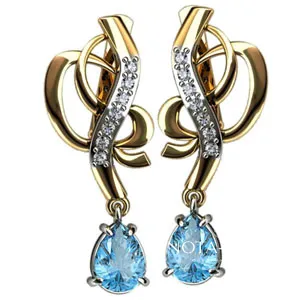 Серьги на заказ 4274 (Вес: 4,80 гр.)