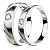 Обручальные кольца из платины с матовой поверхностью на заказ (Вес пары: 17 гр.)