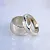 Классические обручальные кольца - женское широкое и мужское с фаской (Вес пары 16 гр.)