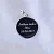 Кулон подвеска со знаком пацифиста и гравировкой на обороте из белого золота (Вес: 6 гр.)