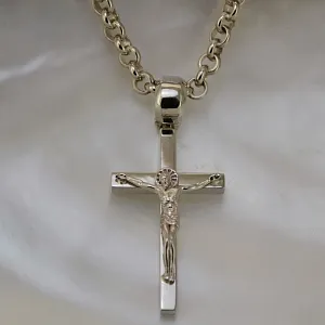 Нательный крест из серебра на заказ (Вес: 4 гр.)