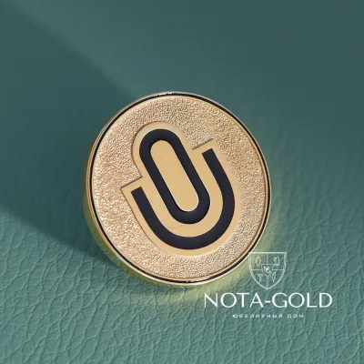 Памятная корпоративная медаль монета Unibirrs из серебра с позолотой (Вес 12,3 гр.)