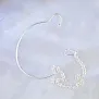 Серебряная оправа-держатель для пенсне с цепочкой (Вес 2 гр.)