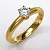 Женское кольцо для предложения с бриллиантом из золота (Вес 3,2 гр.)