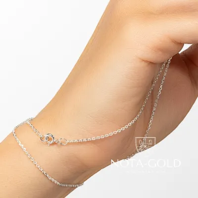 Цепочка из серебра 925 пробы плетение Якорь Граненый 50 см (Вес: 2,363 гр.)