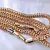 Мужской ювелирный комплект из красного золота цепь и браслет плетение Питон (Вес: 42,5 гр.)