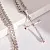 Изящный православный крест из золота с рубинами и орнаментом (Вес 6 гр.)