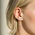 Женские серьги пусеты гвоздики с искусственными бриллиантами 0,5ct 5мм на четырех крапанах (Вес 2 гр.)