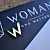 Женская золотая подвеска в форме буквы и логотипа компании Woman (Вес: 1,5 гр.)