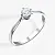 Помолвочное кольцо из белого золота с бриллиантом 4мм 0,24ct (Вес 1,2 гр.)
