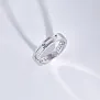 Кольцо из белого золота с бриллиантом и личной гравировкой (Вес 4 гр.)