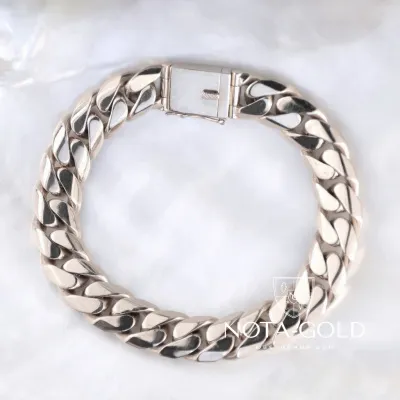 Серебряный браслет плетение Панцирное (Вес 70 гр.)