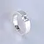 Матовое помолвочное кольцо из белого золота с бриллиантом 0,5ct и гравировкой (Вес: 4,5 гр.)