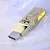 Золотая USB-флешка с бриллиантом, скрипичным ключом и гравировкой (Вес 20,5 гр.)