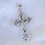 Серебряный крест Спаси и сохрани с ажурными узорами (Вес: 13 гр.)