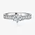 Кольцо из белого золота с бриллиантом 0,7ct и дорожкой бриллиантов (Вес 3,4 гр. )