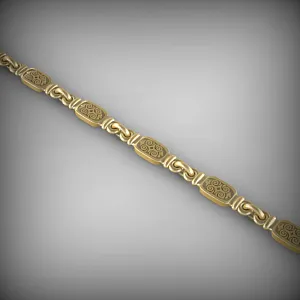 Золотая цепочка эксклюзивное плетение Маньян на заказ (Вес 28 гр.)