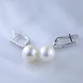 Серьги с жемчугом и бриллиантами