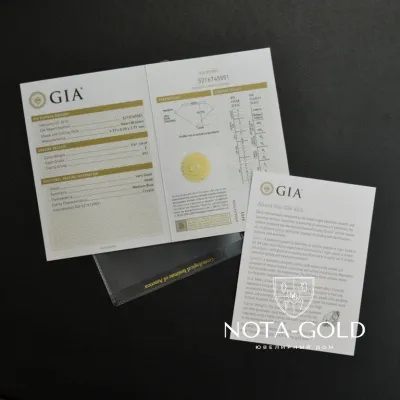 Бриллиант огранка сердце 0,41ct 4/5 с сертификатом GIA
