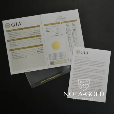 Бриллиант огранка сердце 0,41ct 4/5 с сертификатом GIA