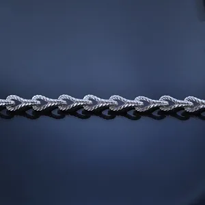 Серебряная цепочка эксклюзивное плетение Корд (Вес 26,5 гр.)