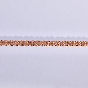 Цепочка из красного золота 585 пробы плетение Нонна станочное длиной 55 см (Вес: 5,13 гр.)