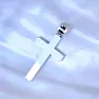 Именной крест из серебра с гравировкой "Спаси и сохрани" без распятия (Вес: 6 гр.)