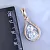 Нательная золотая иконка Блаженная Матрона Московская на цепочке плетение Французское (Вес: 12,5 гр.)