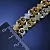 Мужской большой браслет на руку из желто-белого золота плетение Краб Средний (Вес 21 гр.)