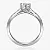 Кольцо из белого золота с бриллиантом 0,7ct и дорожкой бриллиантов (Вес 3,4 гр. )