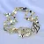 Браслет Мать и дитя из желтого золота с аметистом плетение Капля (Вес 16,5 гр.)