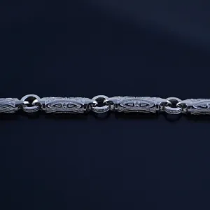 Серебряная цепочка эксклюзивное плетение Этнос на заказ (Вес 27 гр.)