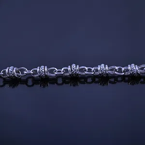 Серебряная цепочка эксклюзивное плетение Славянское (Вес 30,5 гр.)