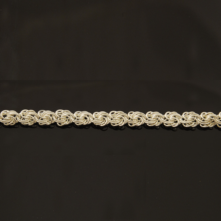 Серебряная цепочка на заказ плетение Роза (цена за грамм)