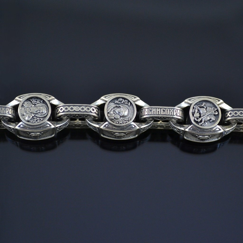 серебряная цепочка спаси и сохрани. цепочка спаси и сохрани серебро. полировка цепочки. серебряная цепочка спаси и сохрани. цепь с ликами святых серебро.