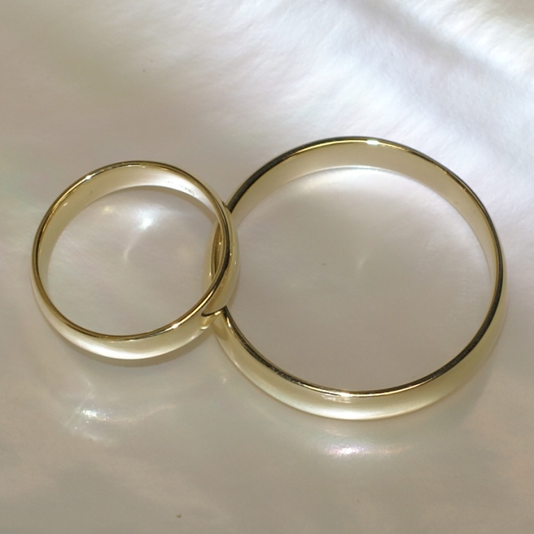 Обручальные кольца большого размера на заказ (Вес пары: 12 гр.)
