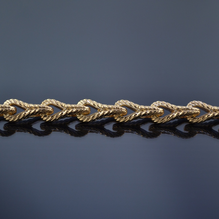 Золотая цепочка эксклюзивное плетение Корд на заказ (цена за грамм)