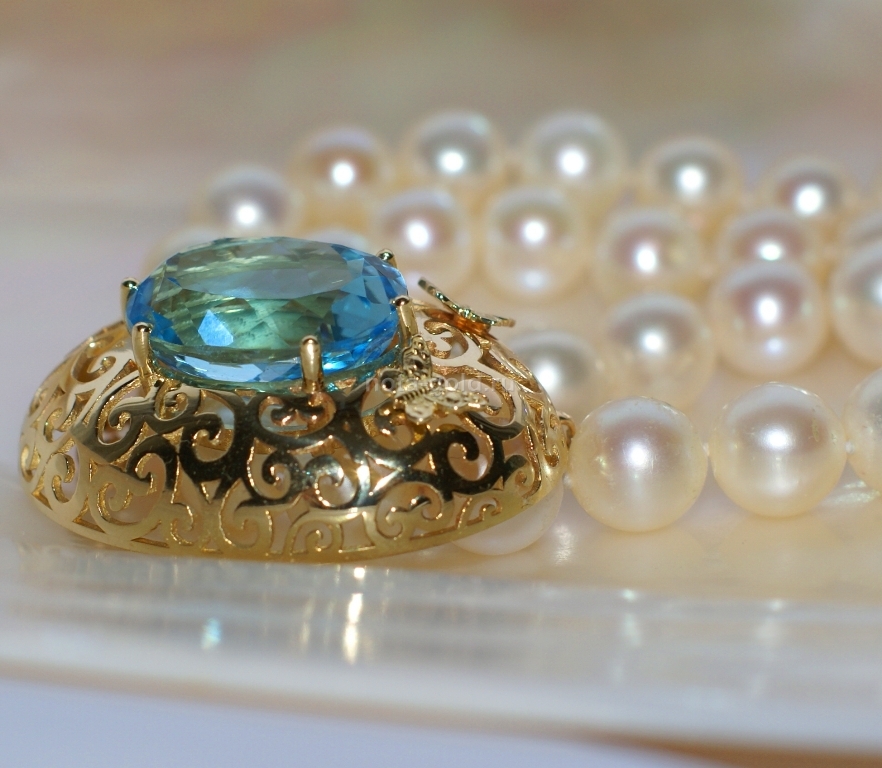 Ювелирная мастерская Nota-Gold изготовила жемчужное ожерелье.