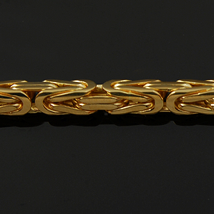 Золотые цепочки плетения Лисий хвост