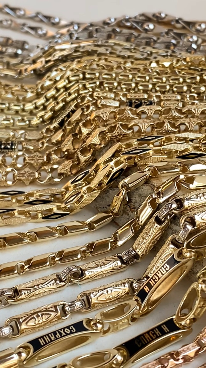 Полновесные золотые мужские цепочки для наших клиентов