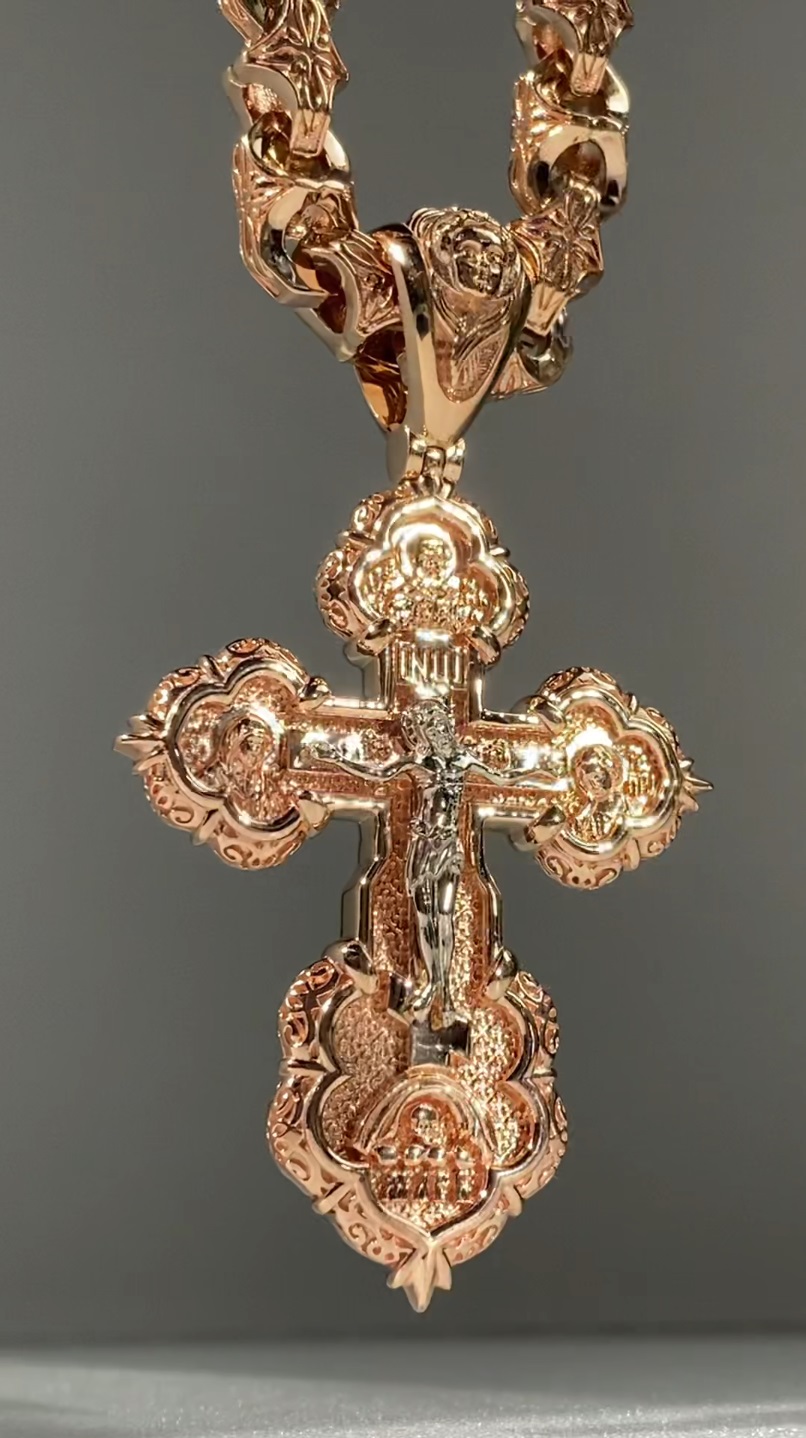 Золотой православный нательный крест