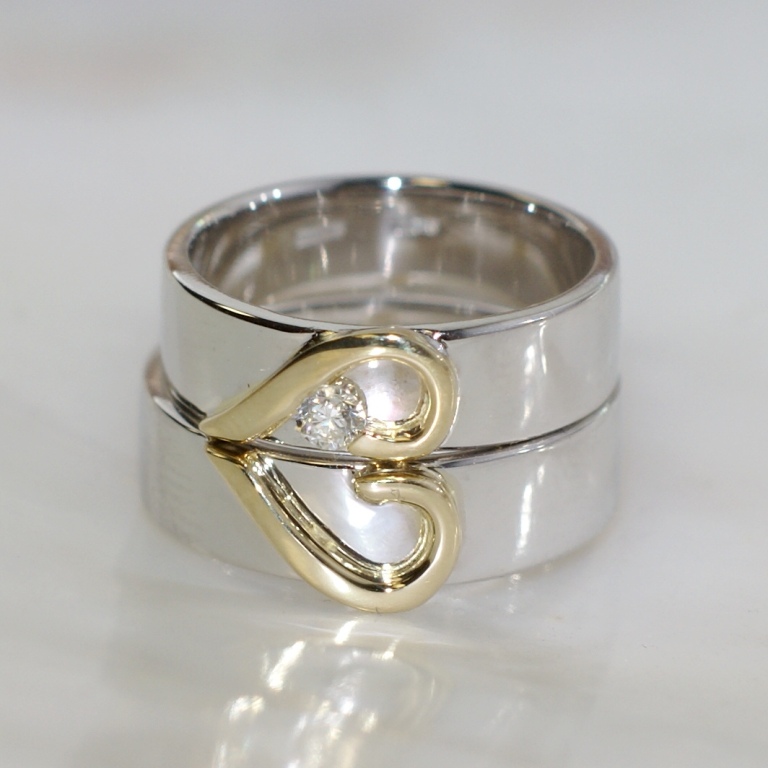 Обручальные кольца с бриллиантами на заказ (Вес пары: 12 гр.)