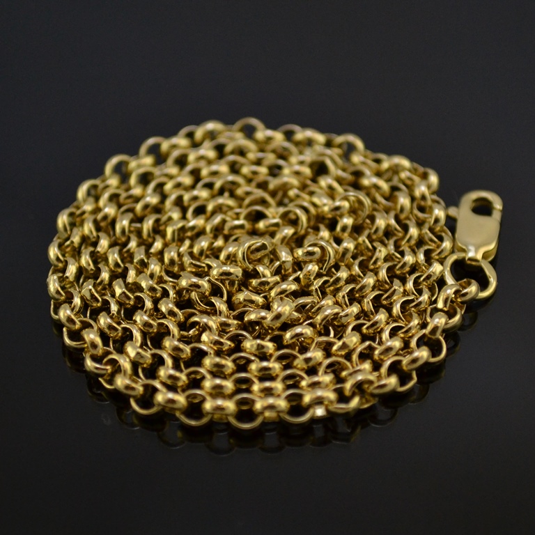 Золотая цепочка плетение Французское станочное диаметром 2мм на заказ (цена за грамм)
