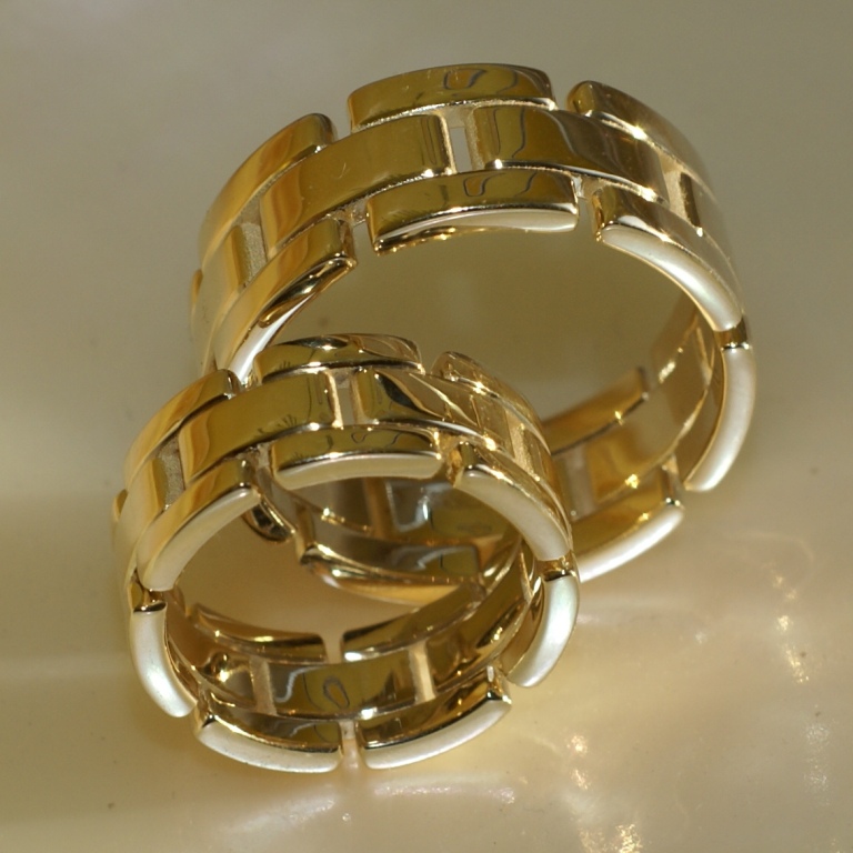 Обручальные кольца браслеты на заказ (Вес пары: 24 гр.)