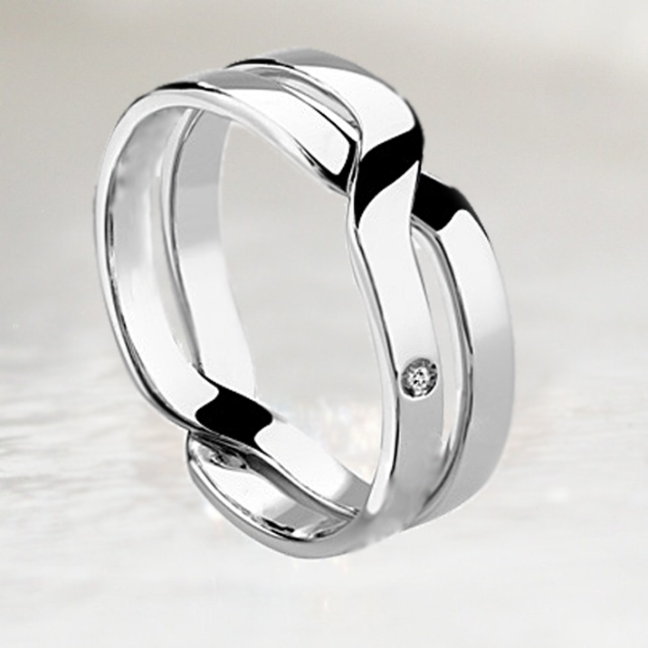 Обручальные кольца бесконечность (Вес пары: 12 гр.)