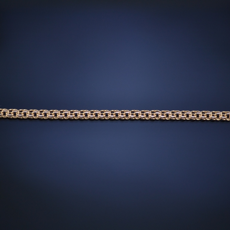 Золотая цепочка плетение Бисмарк станочное на заказ (цена за грамм)