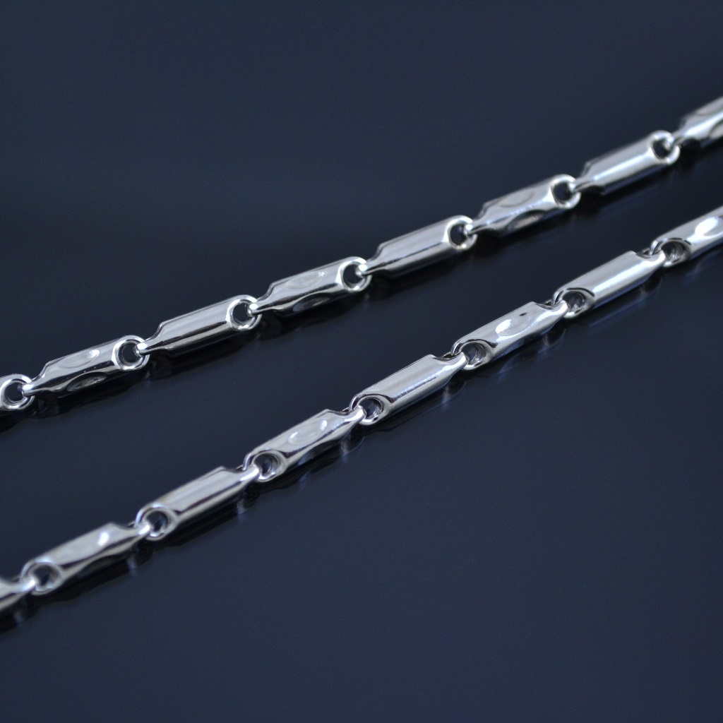 Серебряная тонкая пустотелая дутая цепочка плетение Гранула 82033 (цена за грамм)
