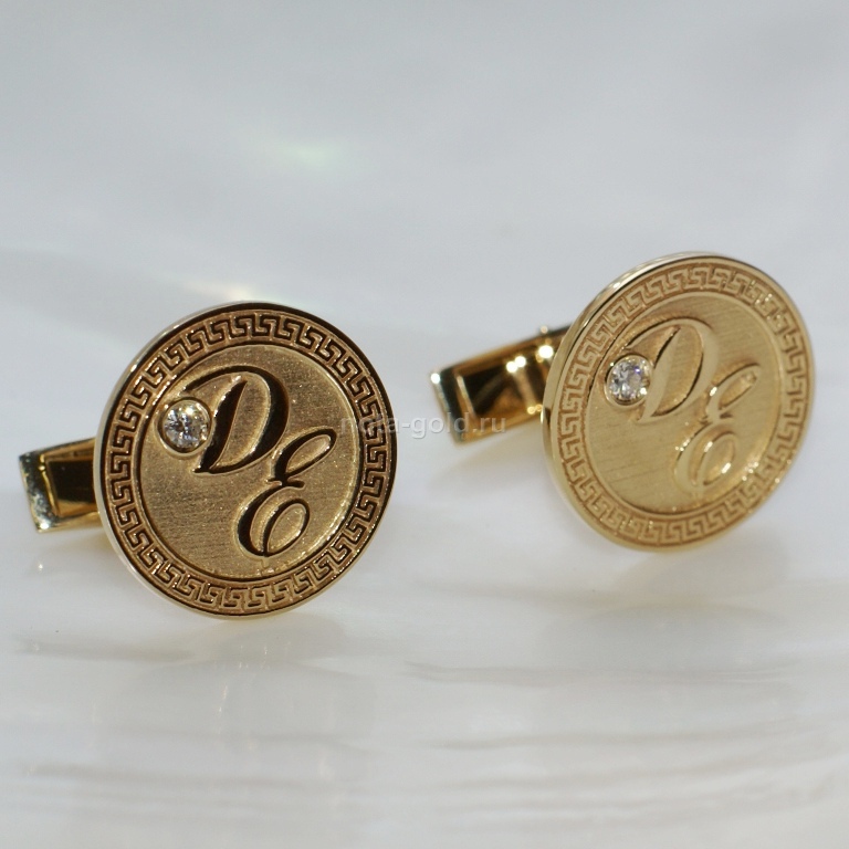 Ювелирная мастерская Nota-Gold изготовила на заказ эксклюзивные золотые запонки.
