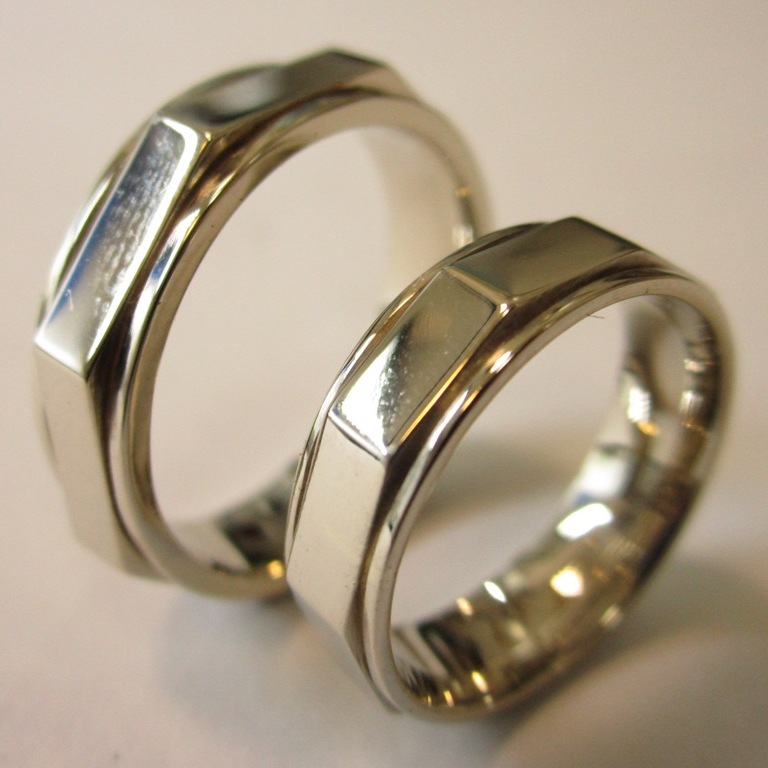 Обручальные кольца гайки на заказ (Вес пары: 14 гр.)